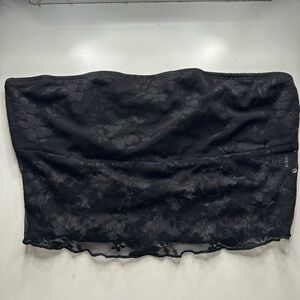 SHEIN Floral Lace Black Bandeau